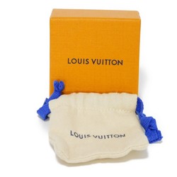 LOUIS VUITTON Necklace Collier Essential V LV Circle White Gold Chain Logo Perle M68358