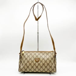 GUCCI Gucci Old GG Pattern Shoulder Bag Crossbody Brown Supreme Ladies Fashion 89 02 086 USED