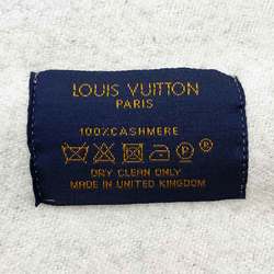 LOUIS VUITTON Muffler Escharpe Reykjavik Stole Monogram Black Cashmere Ladies Men's Fashion M71040 USED