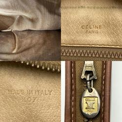 CELINE Macadam Clutch Bag Second Pouch Brown PVC Women's Men's Fashion Vintage M07 USED