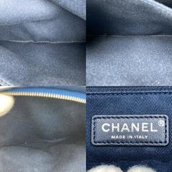 CHANEL Airline Shoulder Bag Coco Mark Crossbody Blue Canvas Women's Men's Fashion USED
