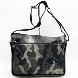 PRADA Shoulder Bag Messenger Crossbody Camouflage Multicolor Nylon Gray Women's Men's