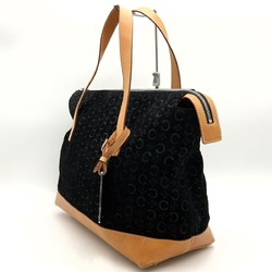 CELINE C macadam tote bag handbag black suede leather ladies fashion MC00 1 USED