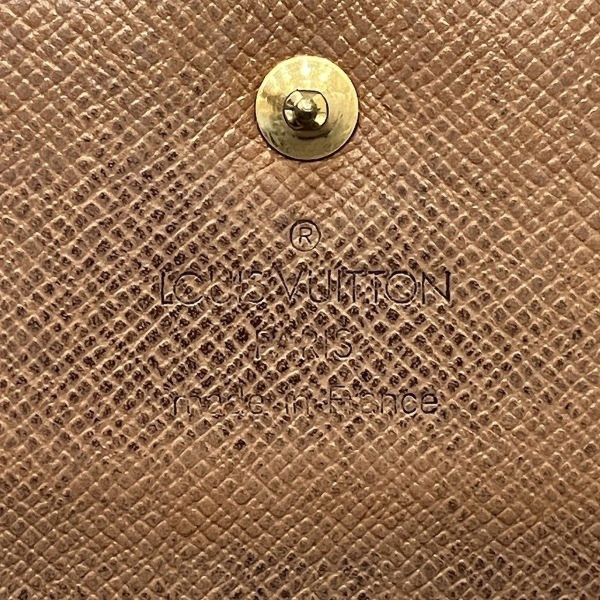 Louis Vuitton Monogram Portomone Bier Cult Credit M61652 Double Hook Wallet Bifold Men's Women's