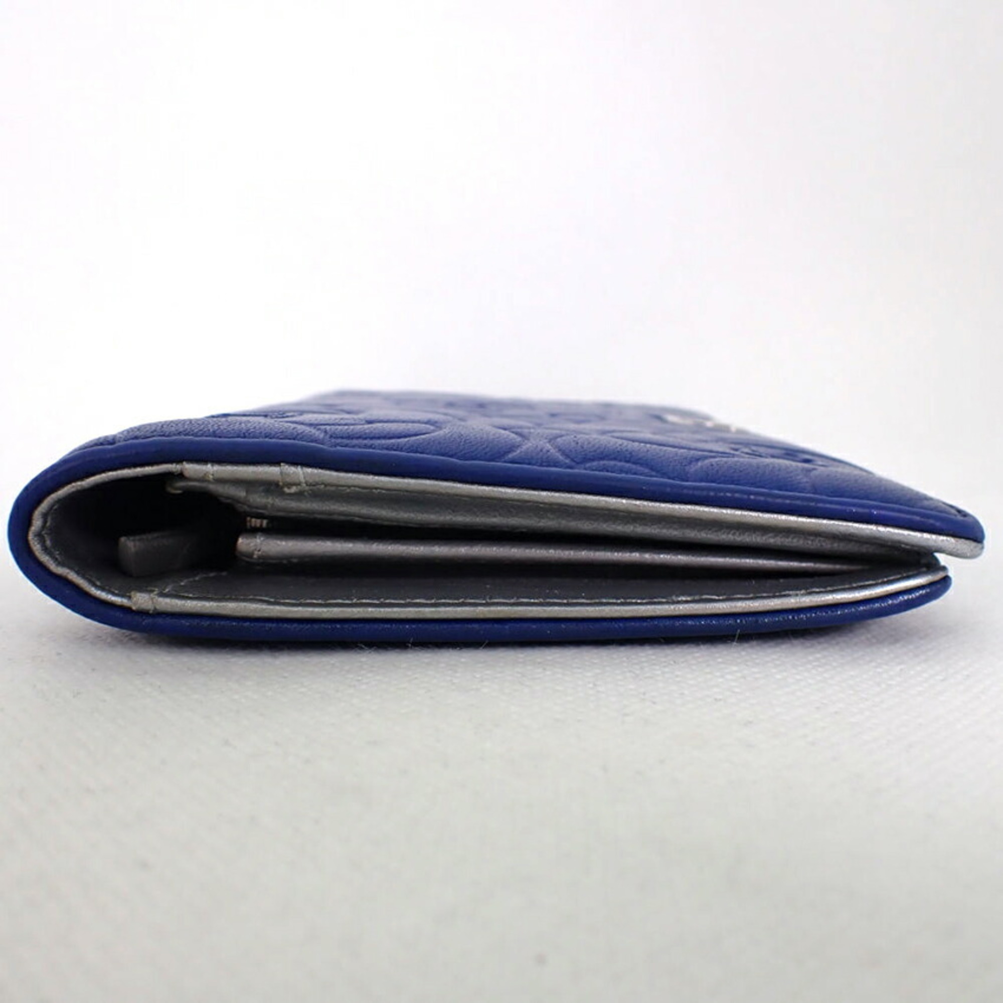 CHANEL Camellia Blue Long Wallet