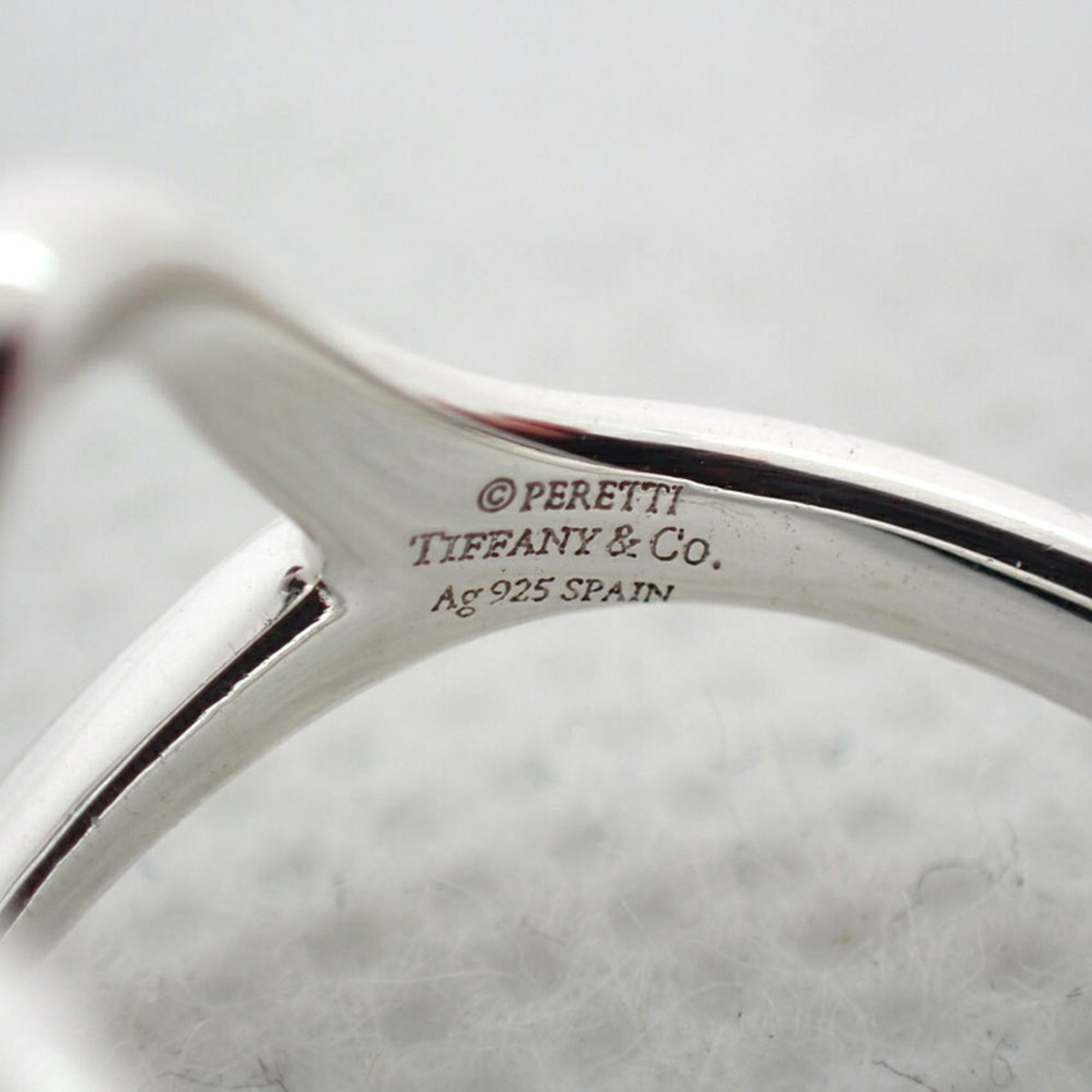 TIFFANY 925 Open Heart Ring No. 8
