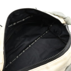 CHANEL Sports Line Coco Mark Boston Bag Nylon Light Gray Black