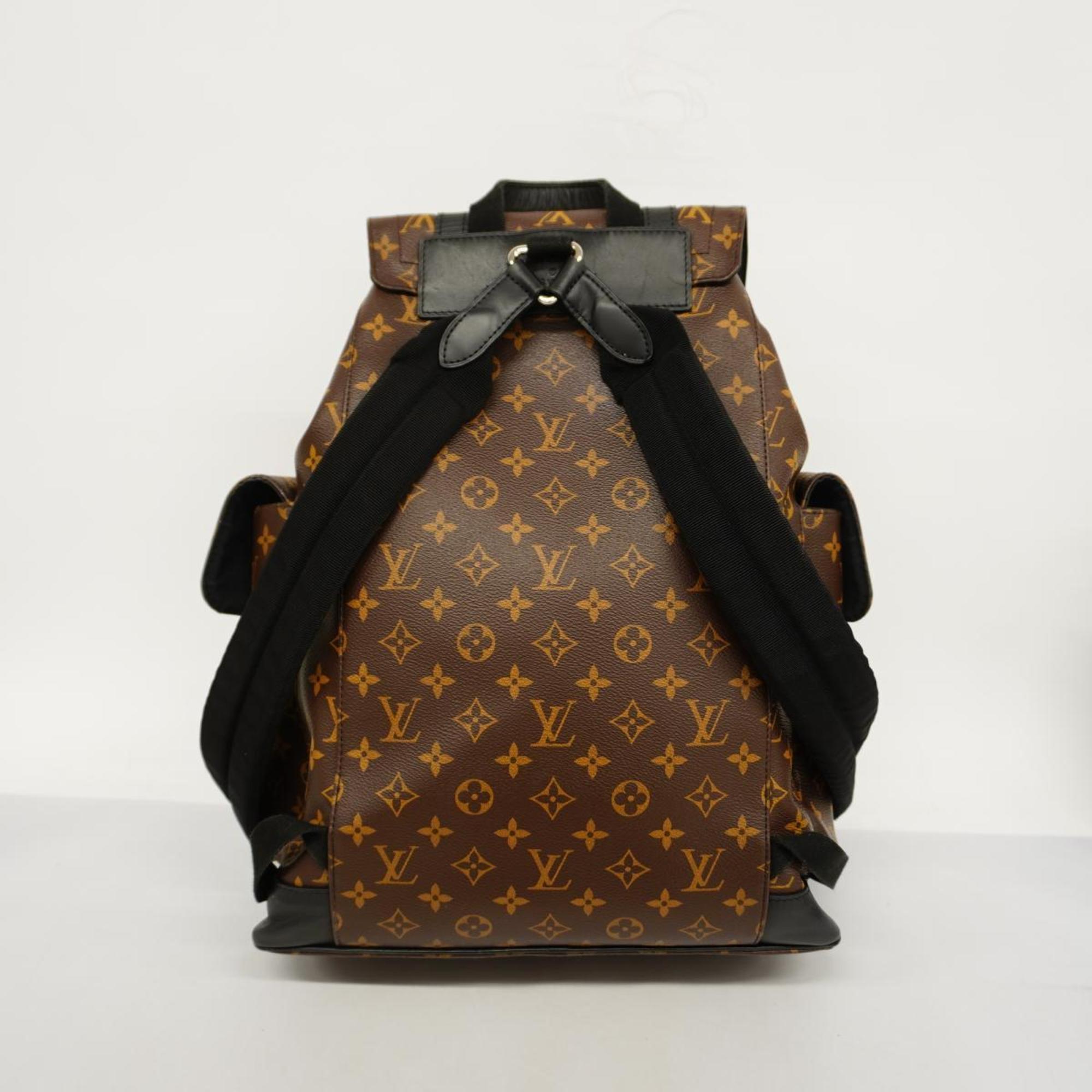 Louis Vuitton Backpack Monogram Macassar Christopher MM M43735