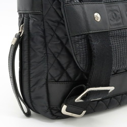 CHANEL Cocomark bag shoulder nylon leather black