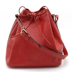 LOUIS VUITTON Epi Petit Noe Shoulder Bag Leather Castilian Red M44107