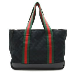 GUCCI Gucci GG Canvas Sherry Line Pet Carrier Dog Carry Bag Boston Leather Black 210048