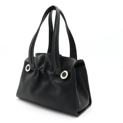BVLGARI TWIST Twist Tote Bag Shoulder Leather Black