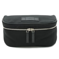 GUCCI Gucci Sherry Line Body Bag Waist Shoulder Nylon Canvas Leather Black 630920