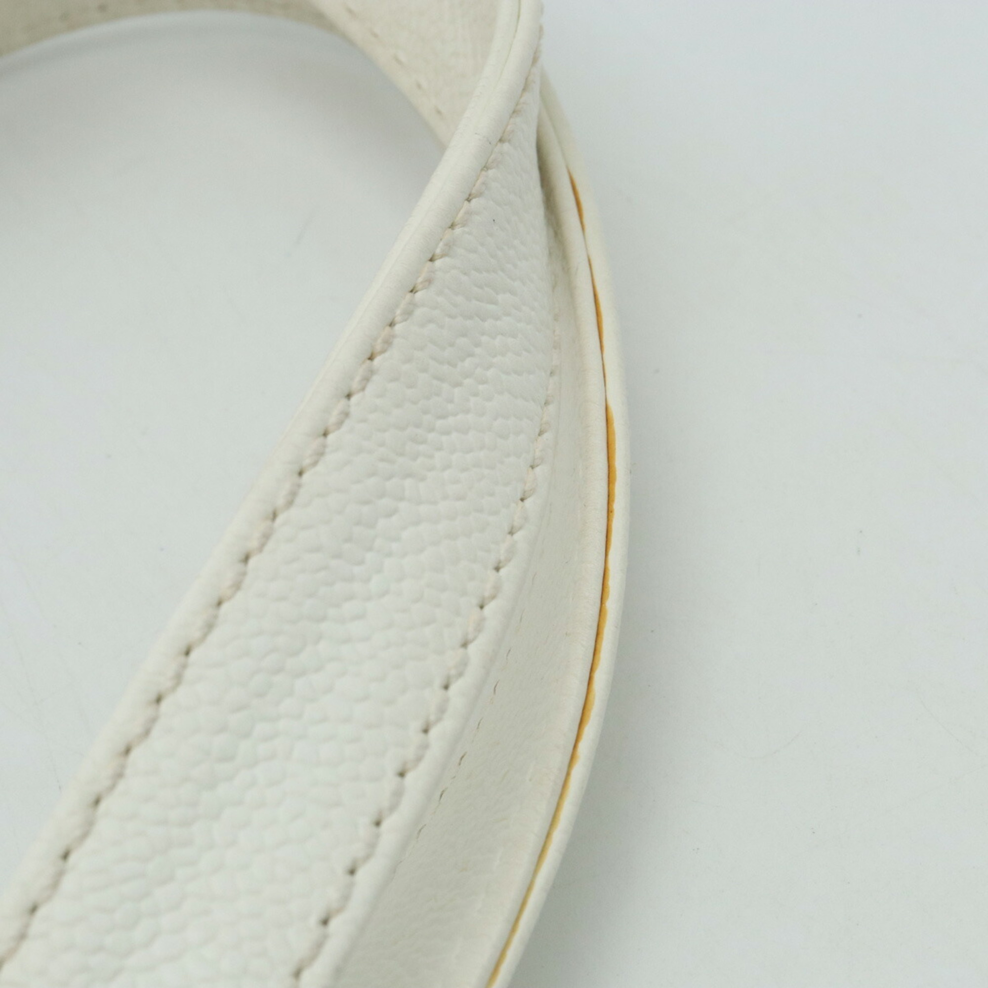 CHANEL Cocomark Tote Bag Shoulder Caviar Skin Leather White
