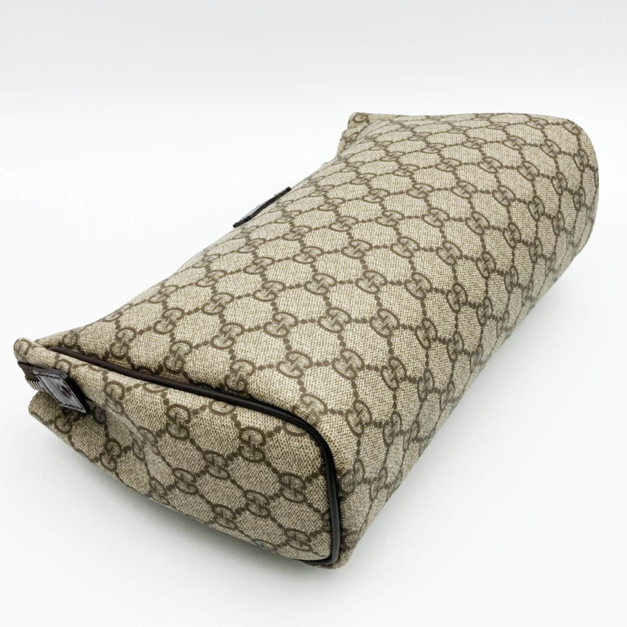 GUCCI Gucci Clutch Bag Second Pouch Brown GG Supreme Ladies Men's Fashion 130653 USED