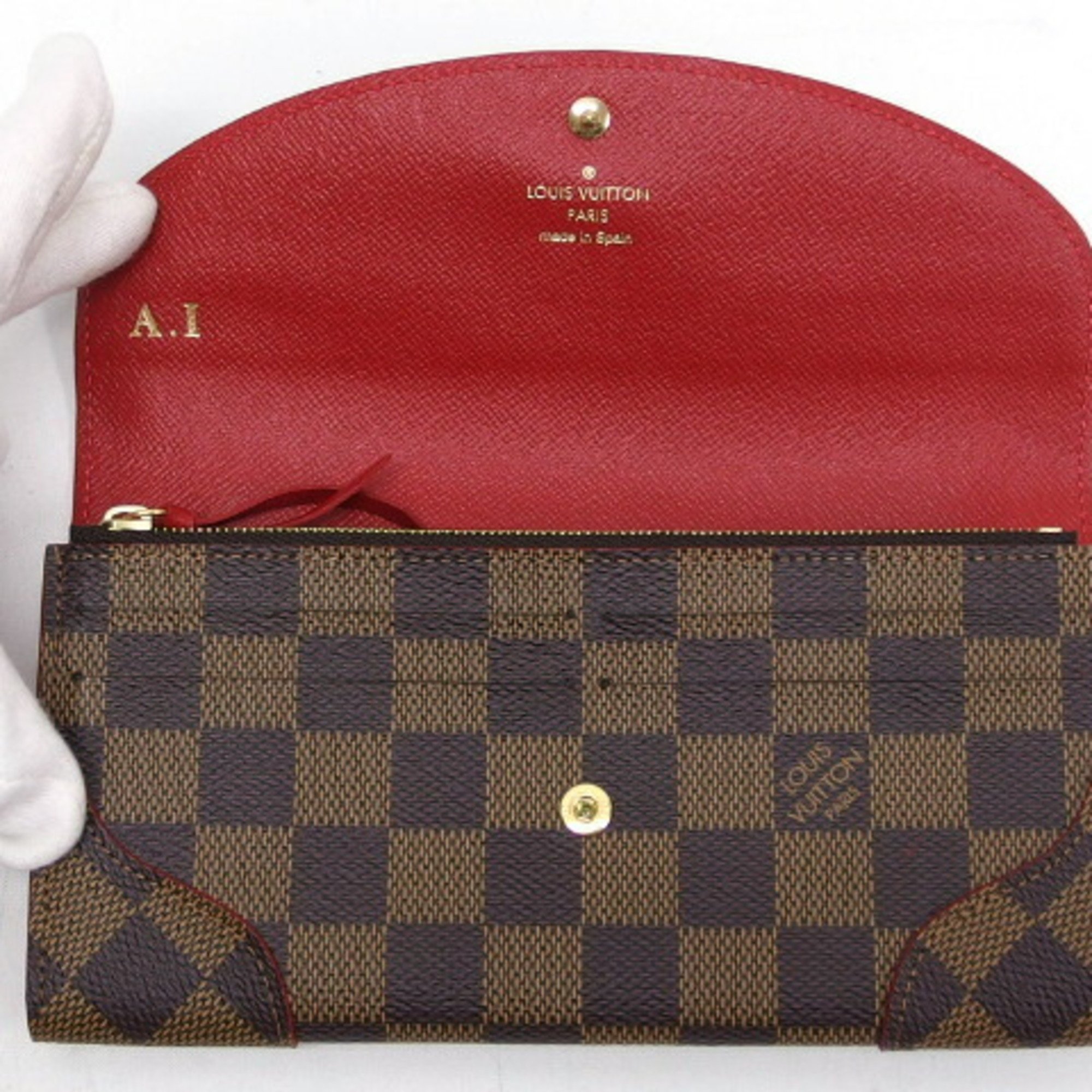 Louis Vuitton Damier Portefeuil Caixa Bifold Long Wallet