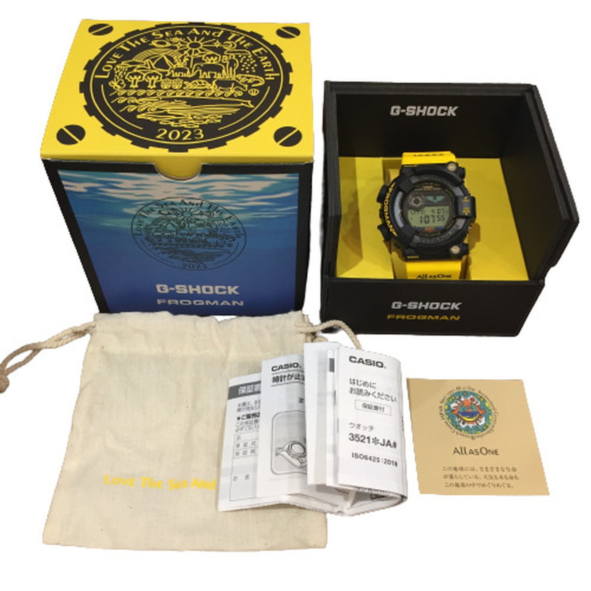 CASIO G-SHOCK Watch GW-8200K-9JR FROGMAN 2023 Yellow Black Tough Solar Digital Men's IT00W5578JI7