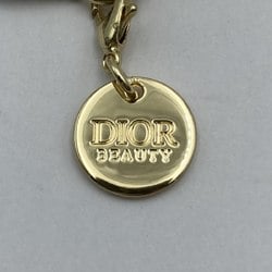 Christian Dior Dior Strap CD Logo Star Motif Charm Accessory Gold Ladies Fashion USED