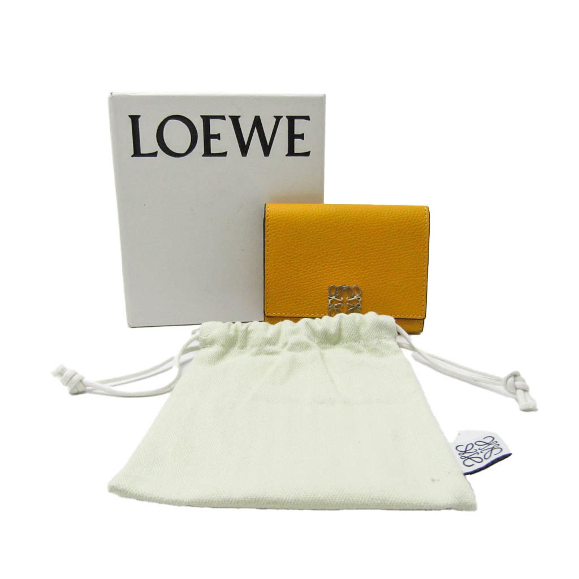 Loewe Anagram Square Coin Card Holder C821Z94X02 Women's Leather Coin  Purse/coin Case Yellow | eLADY Globazone