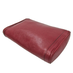 Hermes Equi Women's Leather Clutch Bag Rouge H