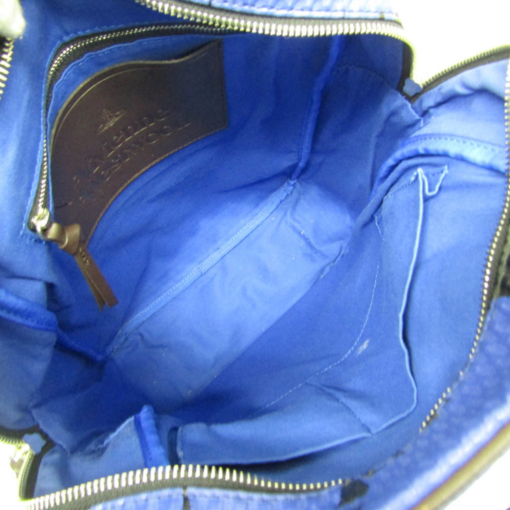 Vivienne Westwood Women,Men Leather Backpack Black,Blue,Dark Brown