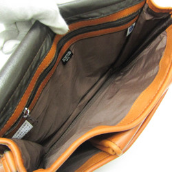 Porter Baron Men,Women Leather Shoulder Bag Orange