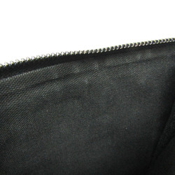 Jimmy Choo Derek Women,Men Leather Studded Clutch Bag,Pouch Black,Metallic Black