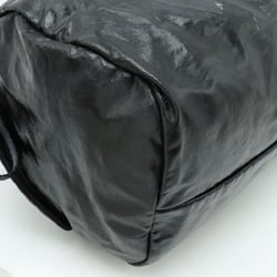 CHANEL Sports Line Coco Mark Boston Bag Shoulder Coated Canvas Black A35980