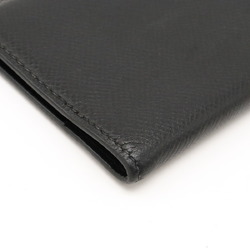 HERMES Agenda Notebook Cover Leather Black □I engraved