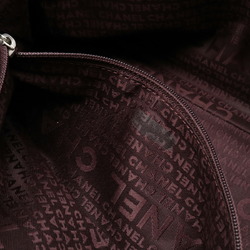 CHANEL Chanel Tassel Handbag Boston Shoulder Bag Leather Light Beige