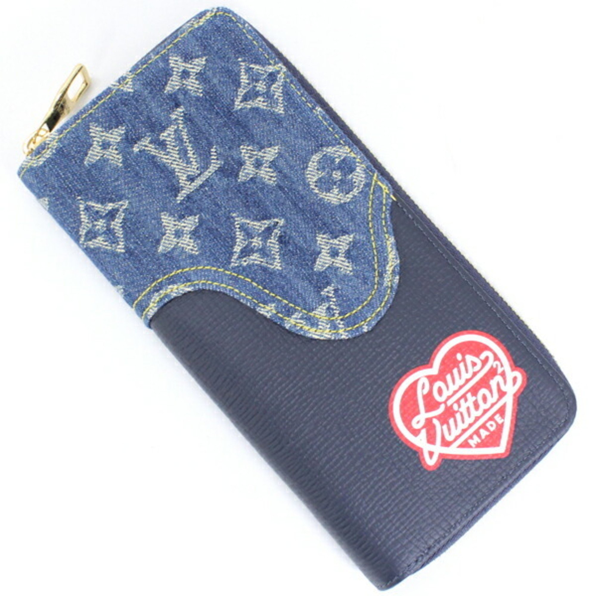 Louis Vuitton Long Wallet Monogram NIGO Limited Zippy Vertical Round Zip M81107 Men's LOUIS VUITTON Bifold Cool T4798-g