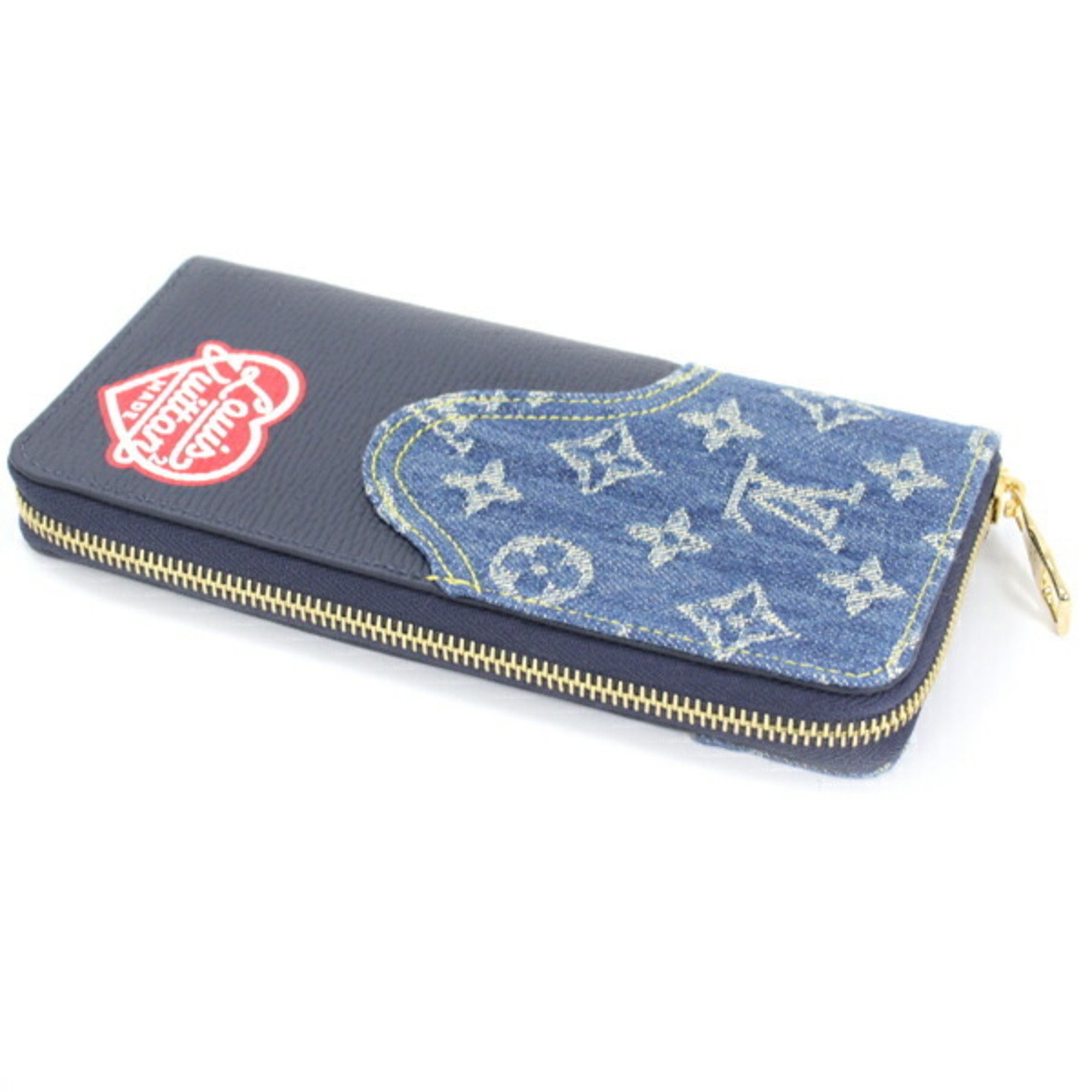 Louis Vuitton Long Wallet Monogram NIGO Limited Zippy Vertical Round Zip M81107 Men's LOUIS VUITTON Bifold Cool T4798-g