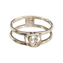 GUCCI Gucci Interlocking G Ring No. 12 Women's Silver 925