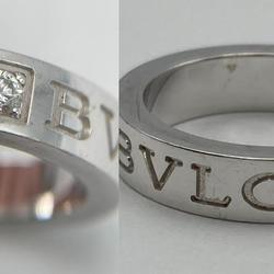 BVLGARI Bvlgari Double K18WG Ring White Gold Diamond