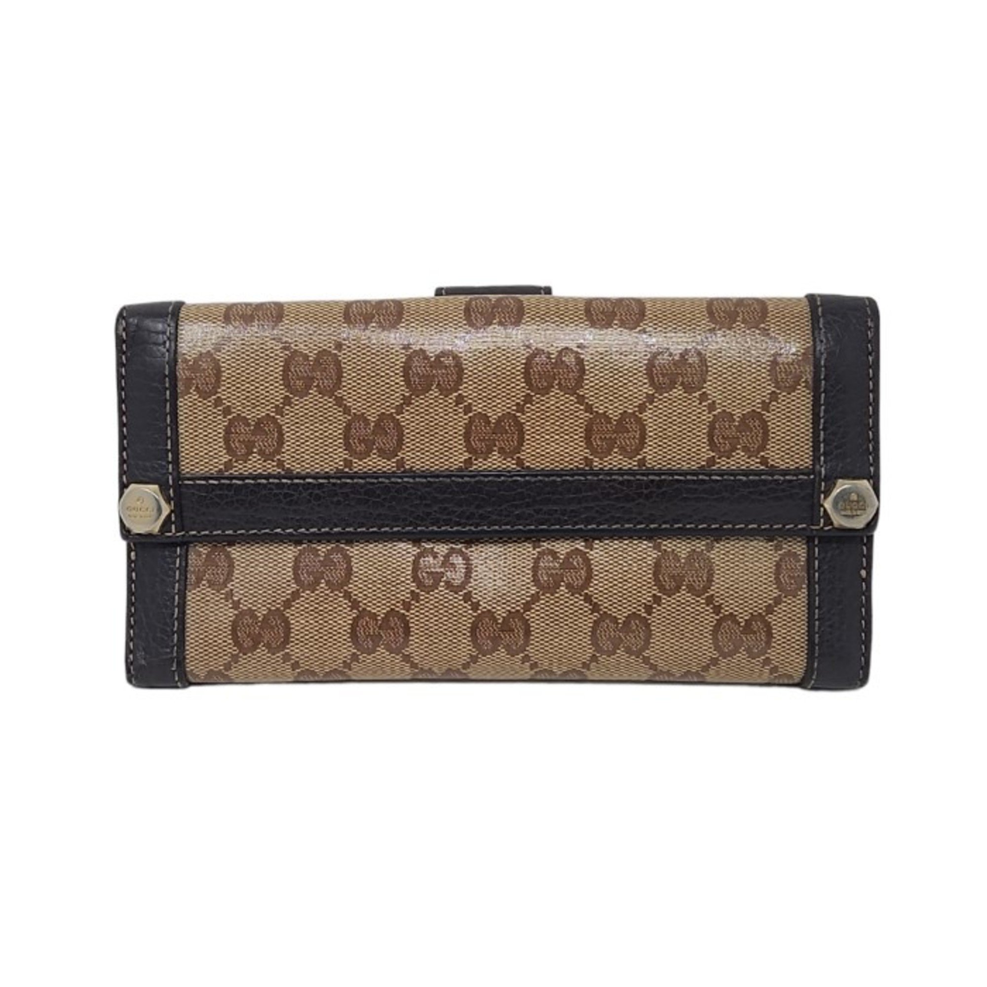 GUCCI Gucci GG Crystal Long Wallet Men's Women's Brown 231839 3