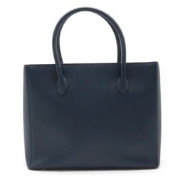 CELINE Celine tote bag handbag leather navy red