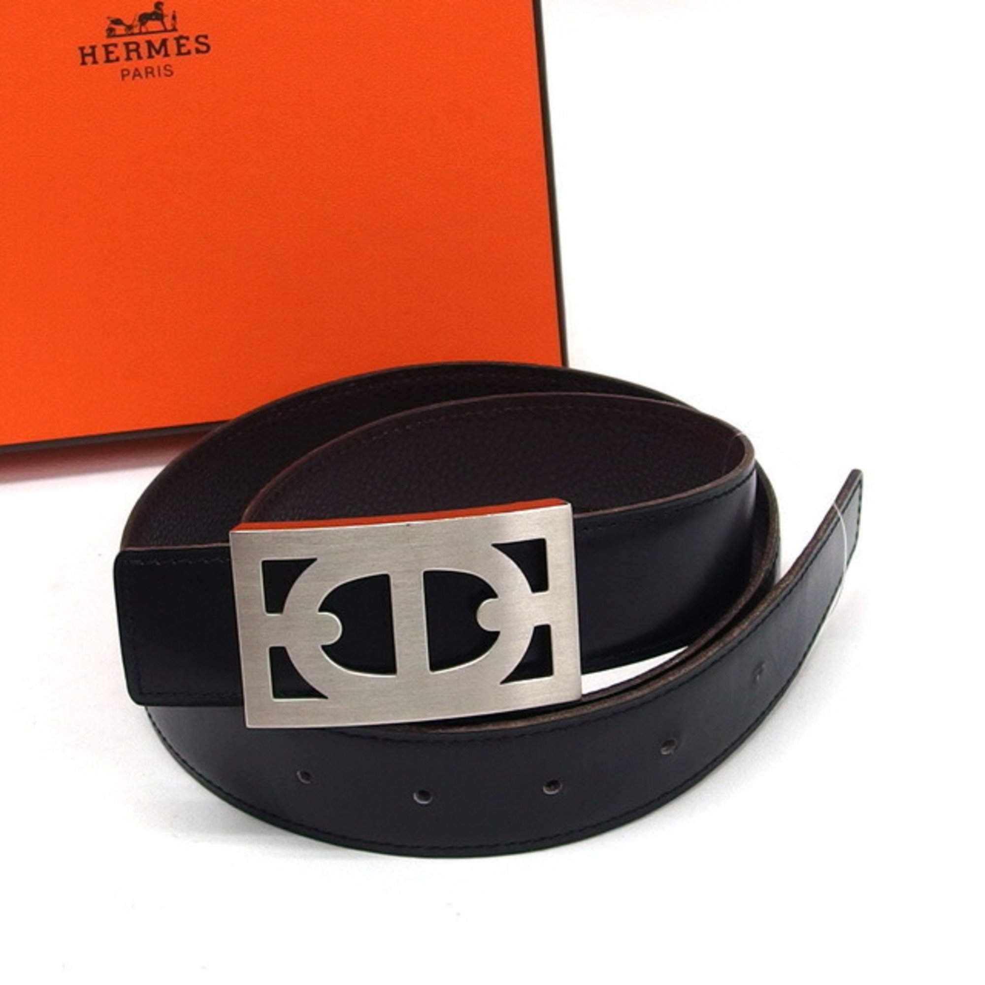 Hermes Chaine d'Ancre Reversible Men's Belt