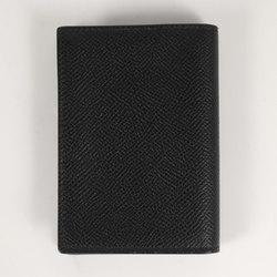 dunhill Dunhill Logo Print Leather Card Case Business Holder Pass Black Made in Italy Brand Men's