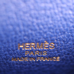 HERMES KELLY DOLE Other accessories 082655CC Tadelakt x Chevre Blue Electric Fu Vert Veron Jaune Naple Gold hardware Bag charm U stamp