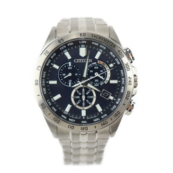 CITIZEN Citizen Direct Flight Eco Drive Watch CB5870-91L E660-S119944 Stainless Steel Silver Navy Dial Solar Radio Chronograph