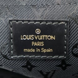 LOUIS VUITTON Louis Vuitton Stamp Bag GM Handbag M95237 Suede Calf Leather Gray Black Gold Hardware