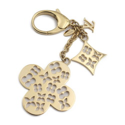 LOUIS VUITTON Ivy Flower Keychain M67930 Metal Gold