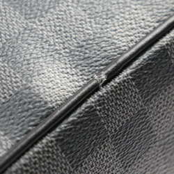 LOUIS VUITTON Trocadero Messenger MM Shoulder Bag N40088 Damier Graphite Canvas Leather Gray Black Silver Hardware Vuitton