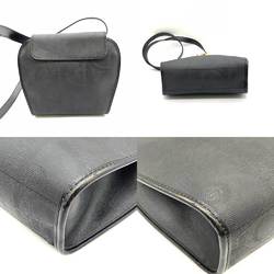 Christian Dior Bag Shoulder Black Trotter Pattern Ladies x Leather ChristianDior