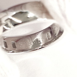 Hermes Hercules Used Rings K18 White Gold HERMES Women's Silver