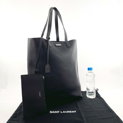 Saint Laurent Used Paris Tote Bag Leather SAINT LAURENT PARIS TCT467946 Men Women Black