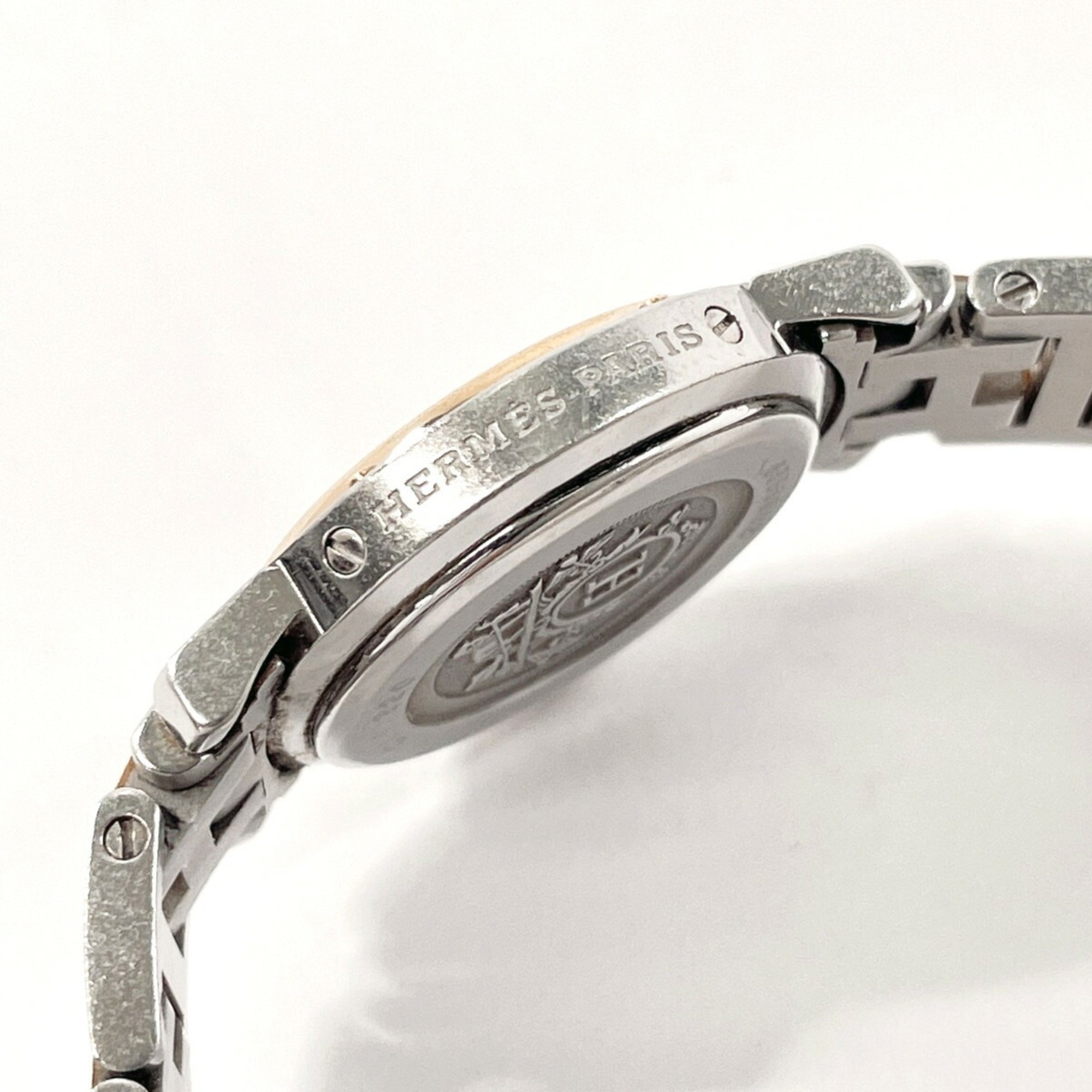 Hermes Clipper Used Watch Stainless Steel GP HERMES CL4.220 Ladies Silver