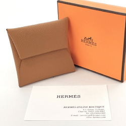 Hermes Bastia Verso New Coin Case Vaux Epson HERMES Men's Women's Brown
