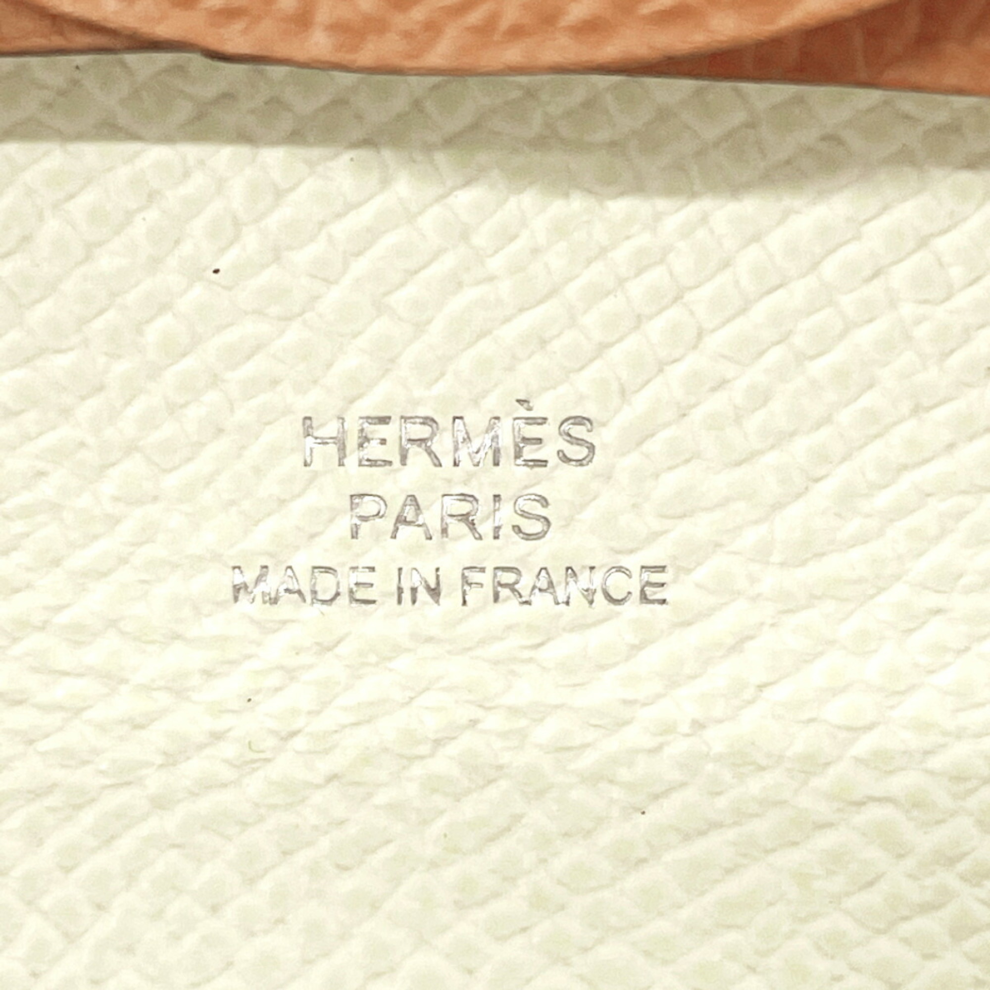 Hermes Bastia Verso New Coin Case Vaux Epson HERMES Men's Women's Brown