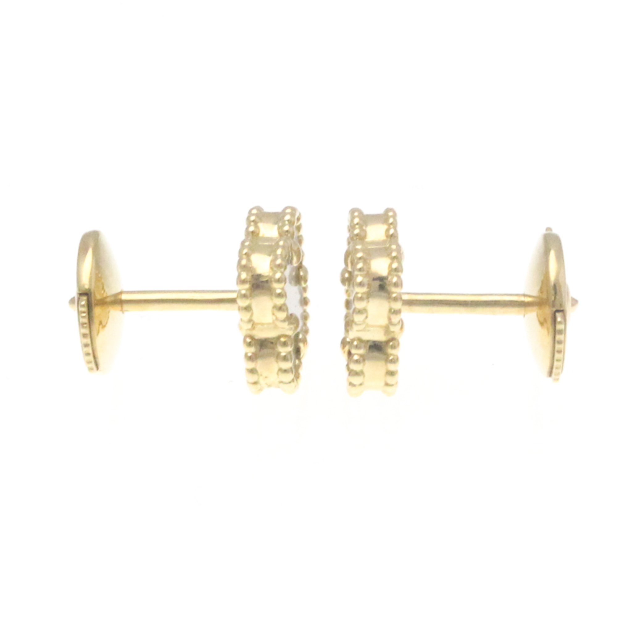 Van Cleef & Arpels Sweet Alhambra VCARA44800 Shell Yellow Gold (18K) Stud Earrings Gold